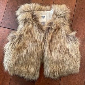 Old Navy Faux-Fur Cropped Vest